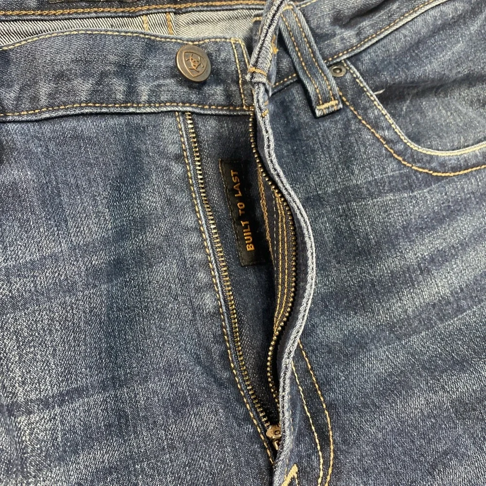 Ariat Rebar M4 Mens Jeans Relaxed Boot Cut Dark Wash 38x30
